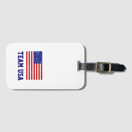American Flag TEAM USA Olympics Red White Blue Bagagelabel