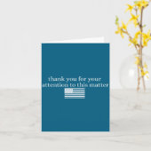 American Flag Thank You For Your Attention To This Kaart (Gele Bloem)