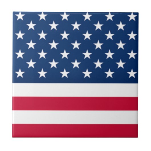 American Flag Tile Tegeltje (Voorkant)