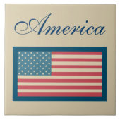 American Flag Trivet Tegel Tegeltje (Voorkant)