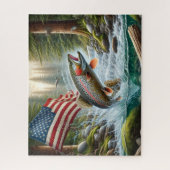 American Flag Trout Legpuzzel (Verticaal)
