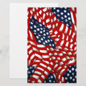 American Flag-Unity & Love_ Briefpapier (Voorkant / Achterkant)