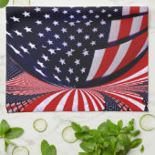 American Flag-Unity & Love_ Theedoek (Gevouwen)