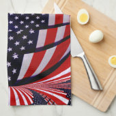 American Flag-Unity & Love_ Theedoek (Quarter Fold)