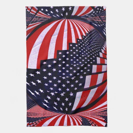 American Flag-Unity & Love_ Theedoek (Verticaal)