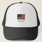 American Flag Unity Message-Pet Trucker Pet (Voorkant)