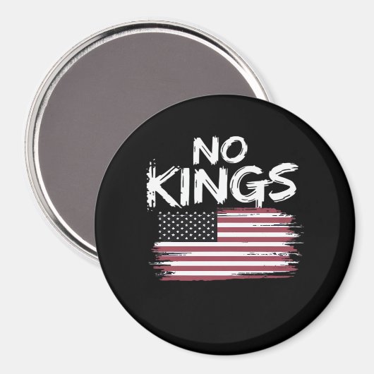 American Flag Upside Down Distress No Kings Long F Magneet (Voorkant / Achterkant)