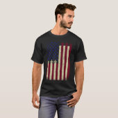 American Flag USA Airplane Jet Fighter Patriot 4th T-shirt (Voorkant volledig)