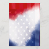 American Flag USA Flag Theme Menu Card (Achterkant)