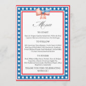 American Flag USA Flag Theme Menu Card (Voorkant)
