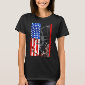 American Flag USA Hunter Bow T-shirt (Voorkant)