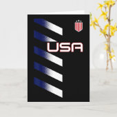 American Flag Usa Soccer Stars And Stripes Patch  Kaart (Gele Bloem)