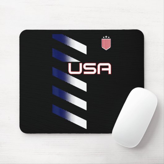American Flag Usa Soccer Stars And Stripes Patch  Muismat (Met muis)
