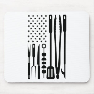 American Flag Utensil BBQ Tools Griller Pitmaster Muismat