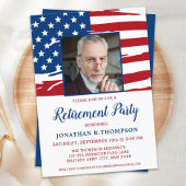 American Flag van de militaire aftredingspartij Kaart