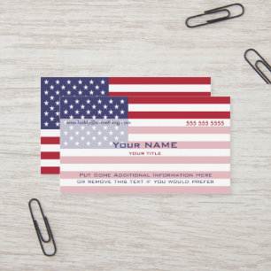 American Flag versie 3 Visitekaartje