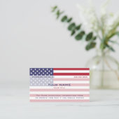 American Flag versie 3 Visitekaartje (Staand voorkant)