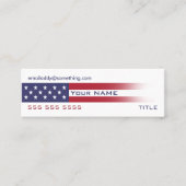 American Flag versie 6 Mini Visitekaartje (Voorkant)