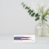 American Flag versie 6 Mini Visitekaartje (Staand voorkant)