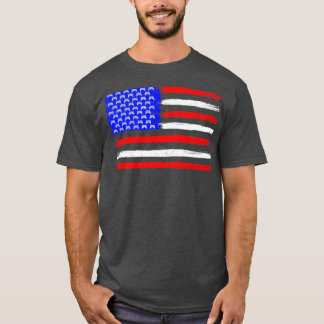 American Flag Video Game Patriotic op 4 juli Chr. T-shirt