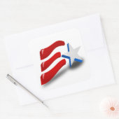 AMERICAN FLAG VIERKANTE STICKER (Envelop)