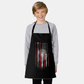 American Flag Vintage Baseball Schort (Gedragen)