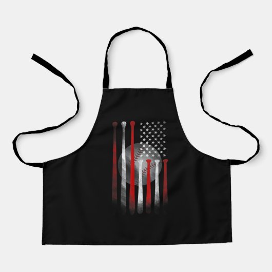 American Flag Vintage Baseball Schort (Voorkant)