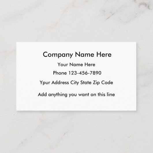 American Flag Visitekaartje Design (Achterkant)