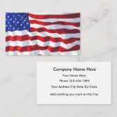 American Flag Visitekaartje Design (Voorkant / Achterkant)
