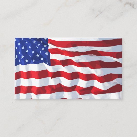 American Flag Visitekaartje Design (Voorkant)