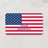American Flag Visitekaartje USA Gepersonaliseerd (Voorkant)