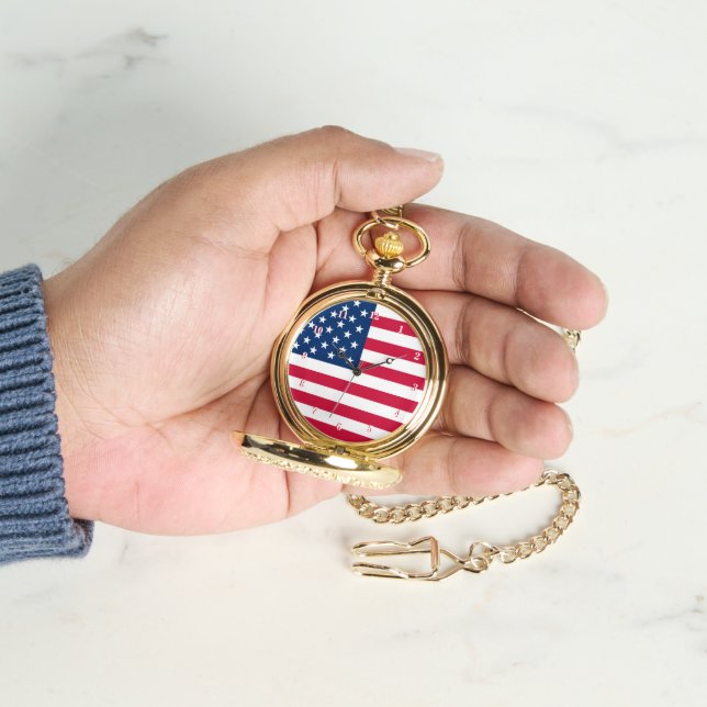 American Flag Watch patriottisch Horloge (Hand)