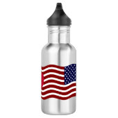 American Flag Water Bottle - Bold USA Pride Waterfles (Rechts)