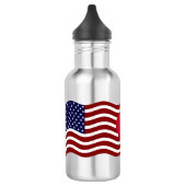 American Flag Water Bottle - Bold USA Pride Waterfles (Links)