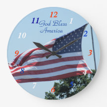 American Flag waving in the breeze- customize