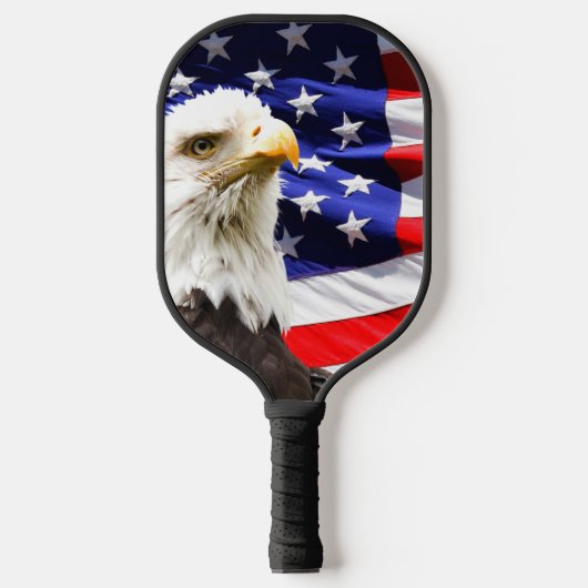 American Flag with Bald Eagle Pickleball Paddle (Voorkant)