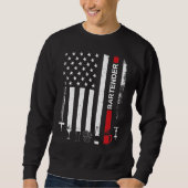 American Flag With Bartender  For Women Men Trui (Voorkant)