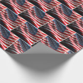 American Flag With Musical Notes Cadeaupapier (Hoek)