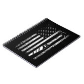 American Flag Woodarbeider USA Carpenter Notitieboek (Linkerzijde)