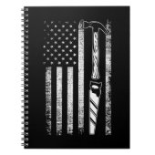American Flag Woodarbeider USA Carpenter Notitieboek (Voorkant)