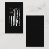 American Flag Woodarbeider USA Carpenter Visitekaartje (Voorkant / Achterkant)