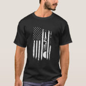 American Flag Woodworking Carpenter Carpentry Gift T-shirt (Voorkant)