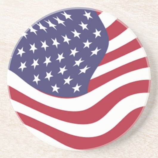 AMERICAN FLAG ZANDSTEEN ONDERZETTER (Voorkant)