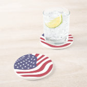 AMERICAN FLAG ZANDSTEEN ONDERZETTER (Zijkant)