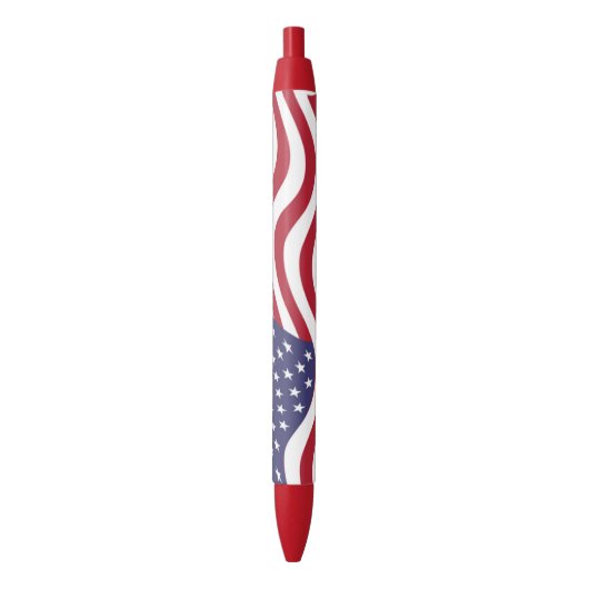 AMERICAN FLAG ZWARTE INKT PEN (Voorkant Verticaal)