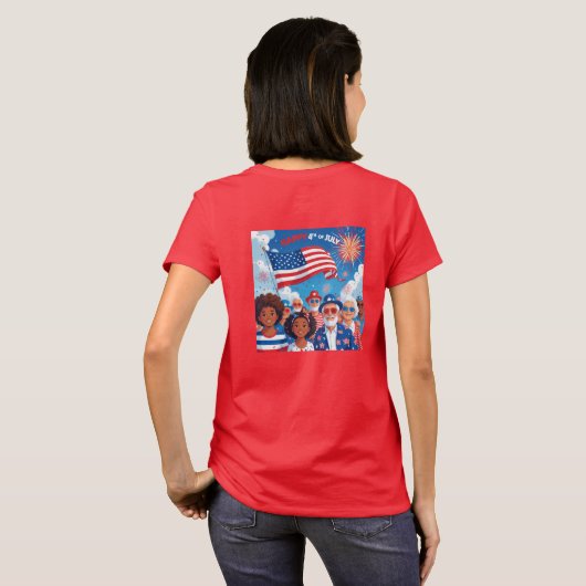 American Flame T-shirt (Achterkant volledig)