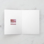 American Flamingo Gevouwen Dank u Kaart (Binnen)