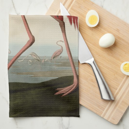 American Flamingo Theedoek (Quarter Fold)