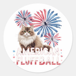 American Fluffball - Sticker voor katten