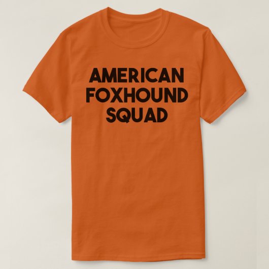 American Fohound Dog LoverAmerican Fohound Squad T-shirt (Design voorkant)